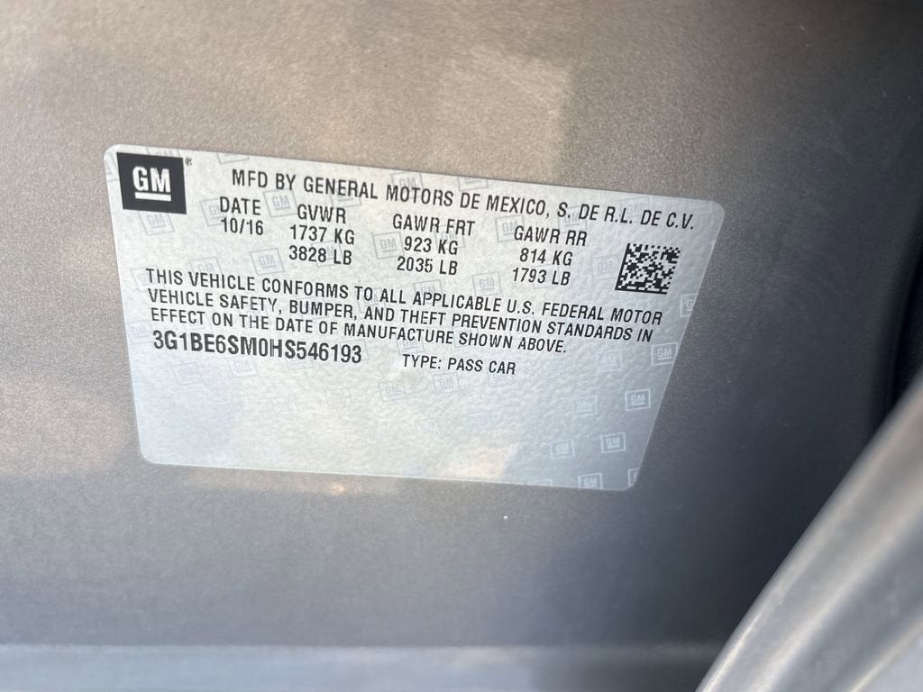 2017 Chevrolet Cruze LT