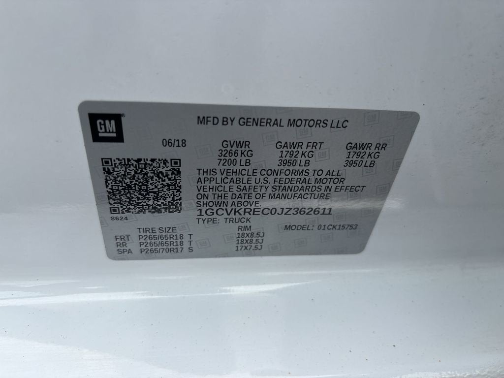 2018 Chevrolet Silverado 1500 LT