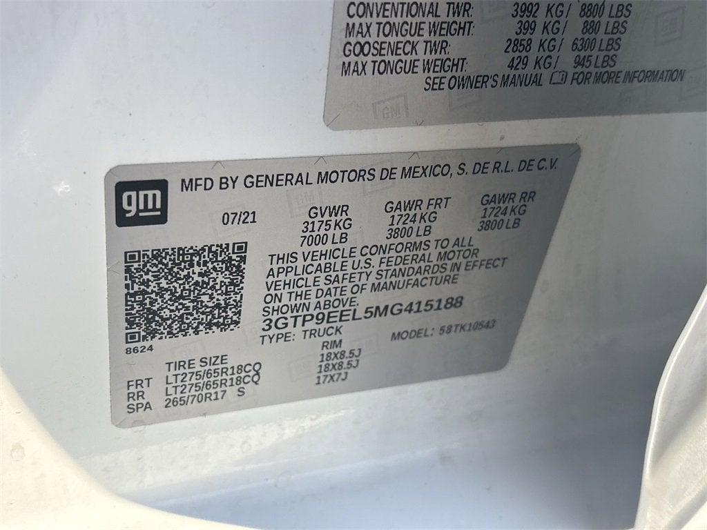 2021 GMC Sierra 1500 AT4